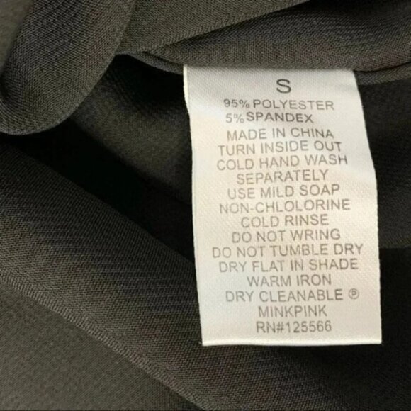 Mink pink Stripes Satin Mini Dress Short Sleeve  Black White Size Small - Picture 10 of 16